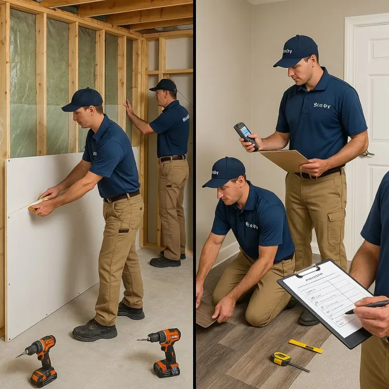 Repairs and Reconstruction process in Rio, WI